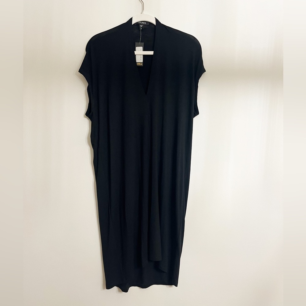 Yumi Kim Sleeveless Black Jersey-Knit Midi Dress Size M‎